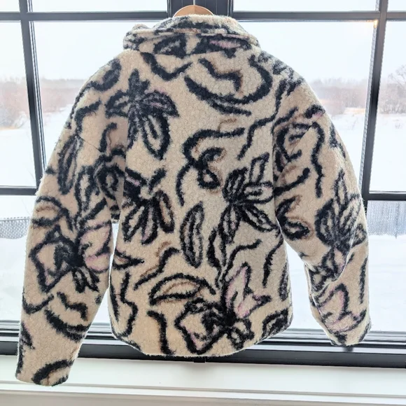 NWT Scotch & Soda Patterned Fleece Jacket/Sweater Pullover - Picture 3 of 7